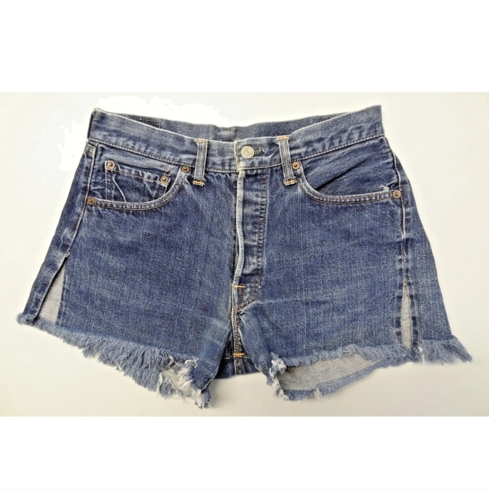 Levi's 501 28 3" Cut-Off Shorts Big-E Button-Fly Selvedge Single Stitch 60s 70s